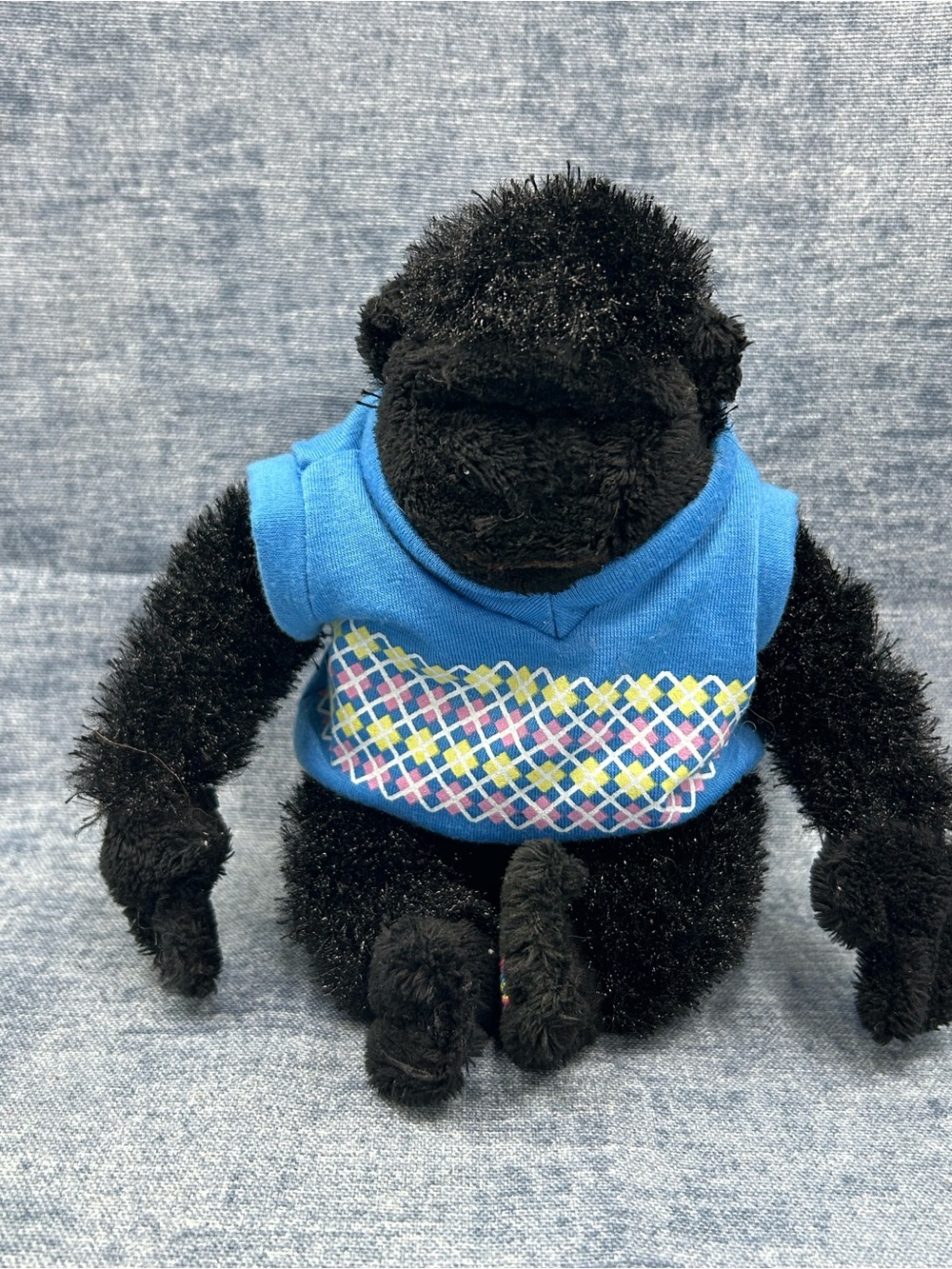 Ganz Lil Kinz Gorilla Plush Stuffed Animal / sweater HS040 Black Collectible